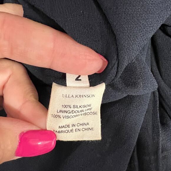 Ulla Johnson Imane Sun Dress Spaghetti Strap Floral Size 2 SIlk Flowy Boho Indie - Picture 11 of 12